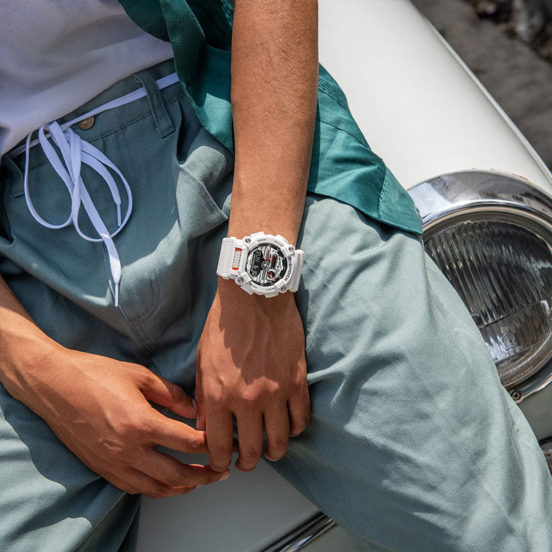 CASIO G-Shock Analog-Digital 'White' GA-900AS-7APR