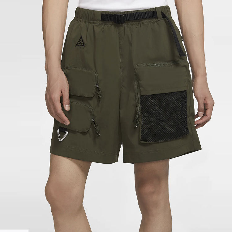 Men's Nike ACG Multiple Pockets Cargo Sports Shorts Military Green CK7856-326