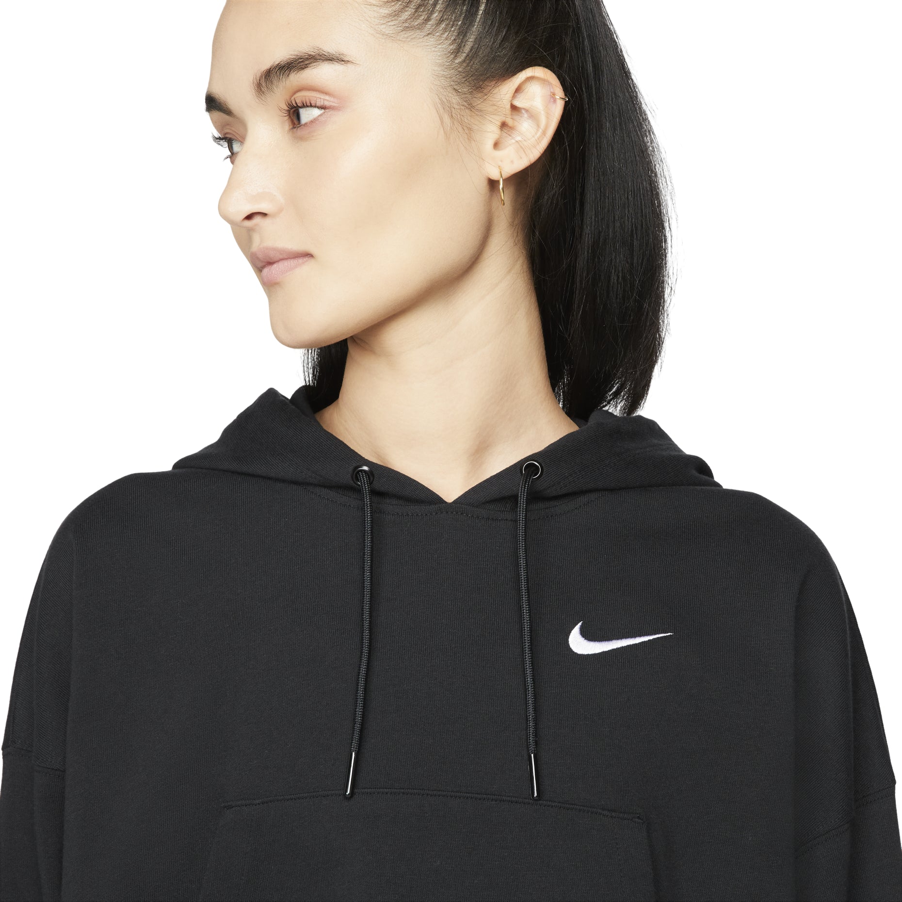 (WMNS) Nike Nsw Pullover Hoodie 'Black' DM6418-010