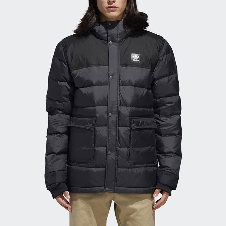 adidas originals Dunto Jckt Stay Warm hooded down Jacket Black DH3876