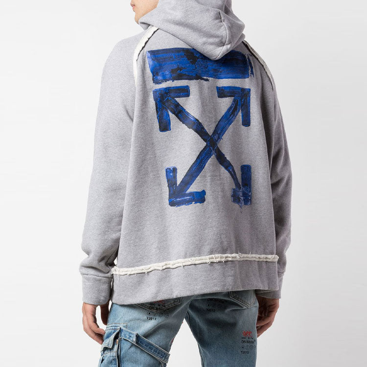 Off-White Arrow Gradient Drawstring Loose Fit Gray OMBB057F19E300100730