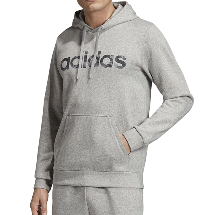 adidas E Camo Lin Swea Sports Hooded Shirt SweaterMen Grey EI9728