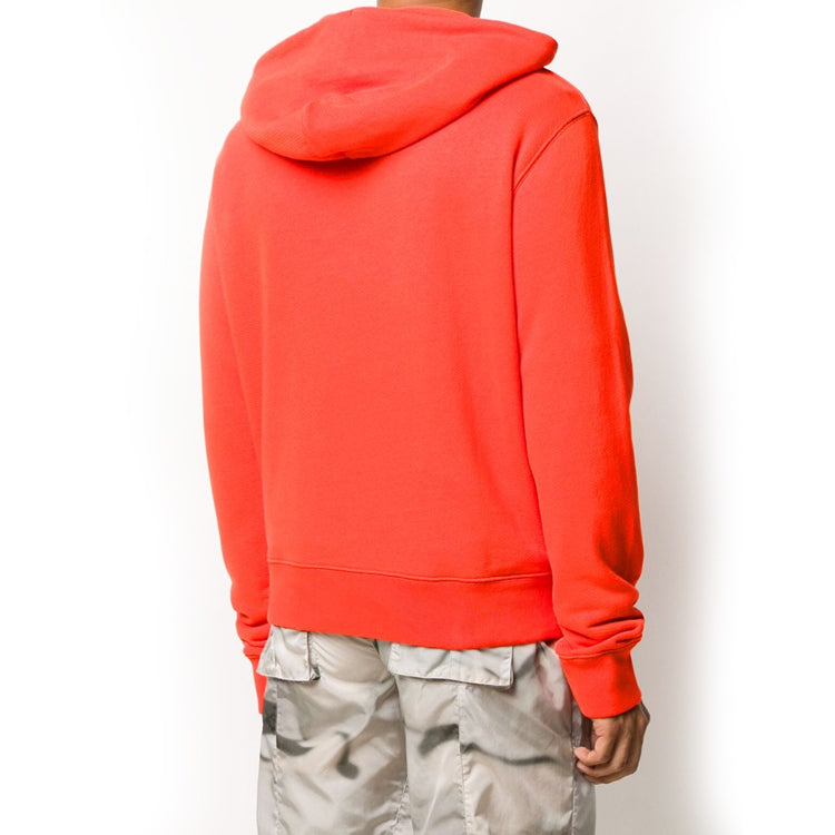 Off-White FW20 Logo Printing Hooded Pullover Men Orange OMBB034E20FLE0012010