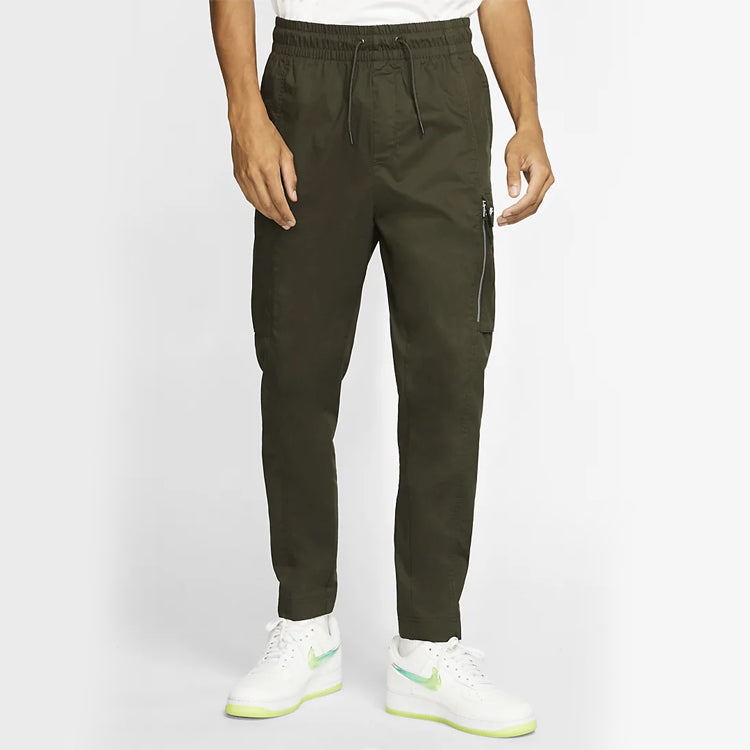 Nike SPORTSWEAR Woven Cone Long Pants Red Green Redgreen BV3128-355