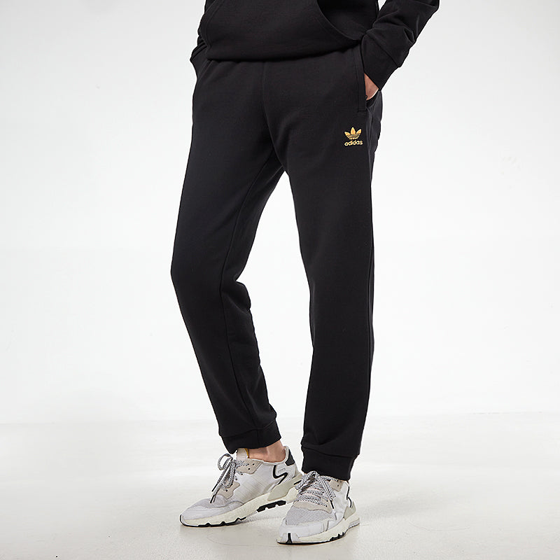adidas originals Trefoil Pant Casual Bundle Feet Long Knit Sports Pants Black GP3094