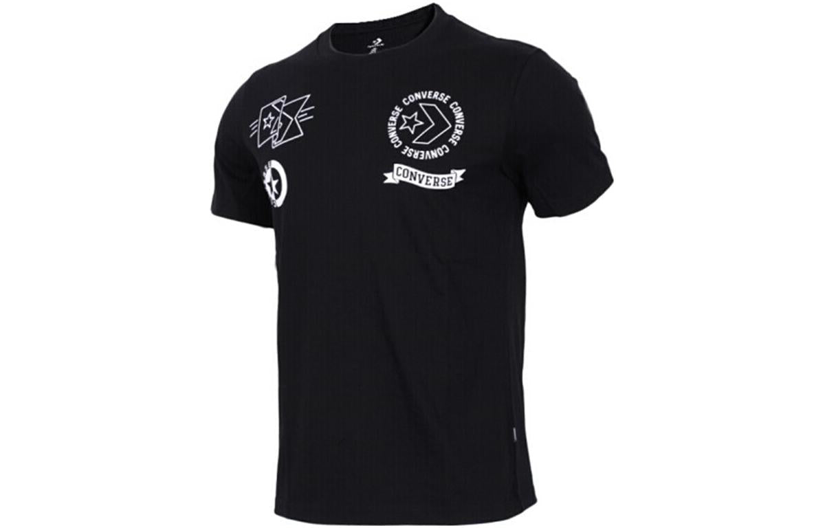 Converse Multi Logo T-Shirt Asia Sizing 'Black' 10008080-A01