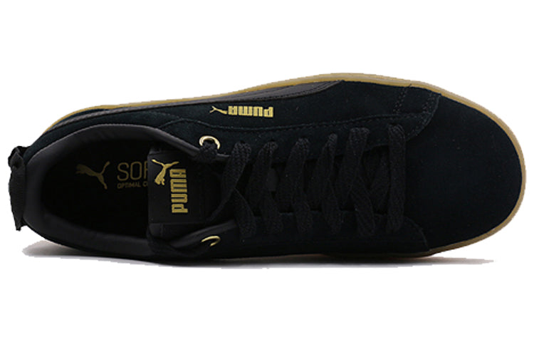 (WMNS) PUMA Suede Platform Elemental Steel Grey 'Black Gold' 366928-01