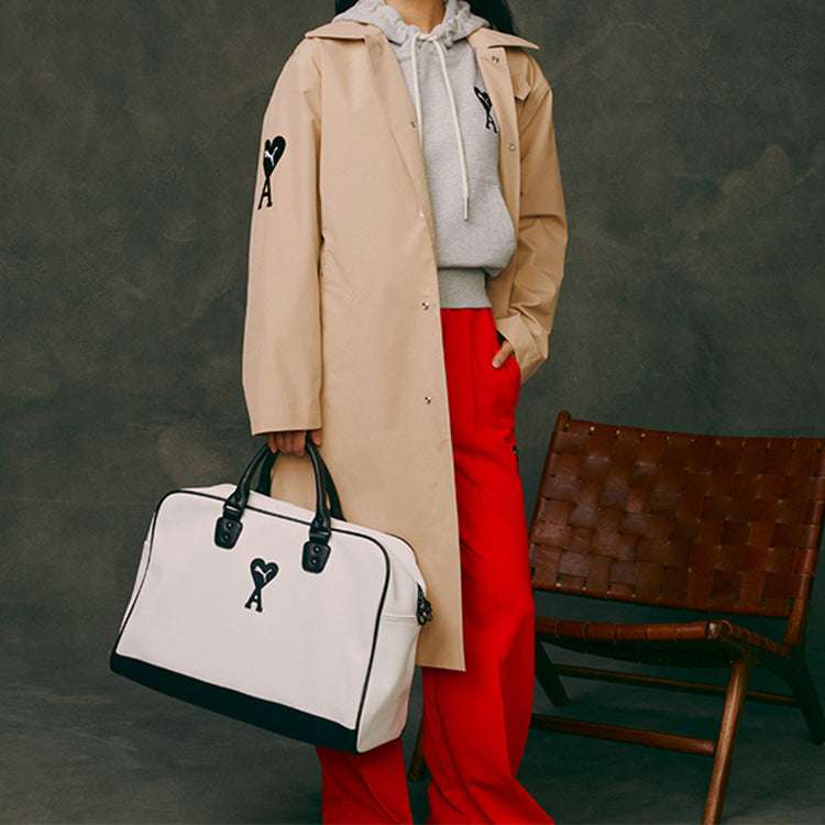(WMNS) PUMA x Ami Grip Bag 'White Black' 078906-01