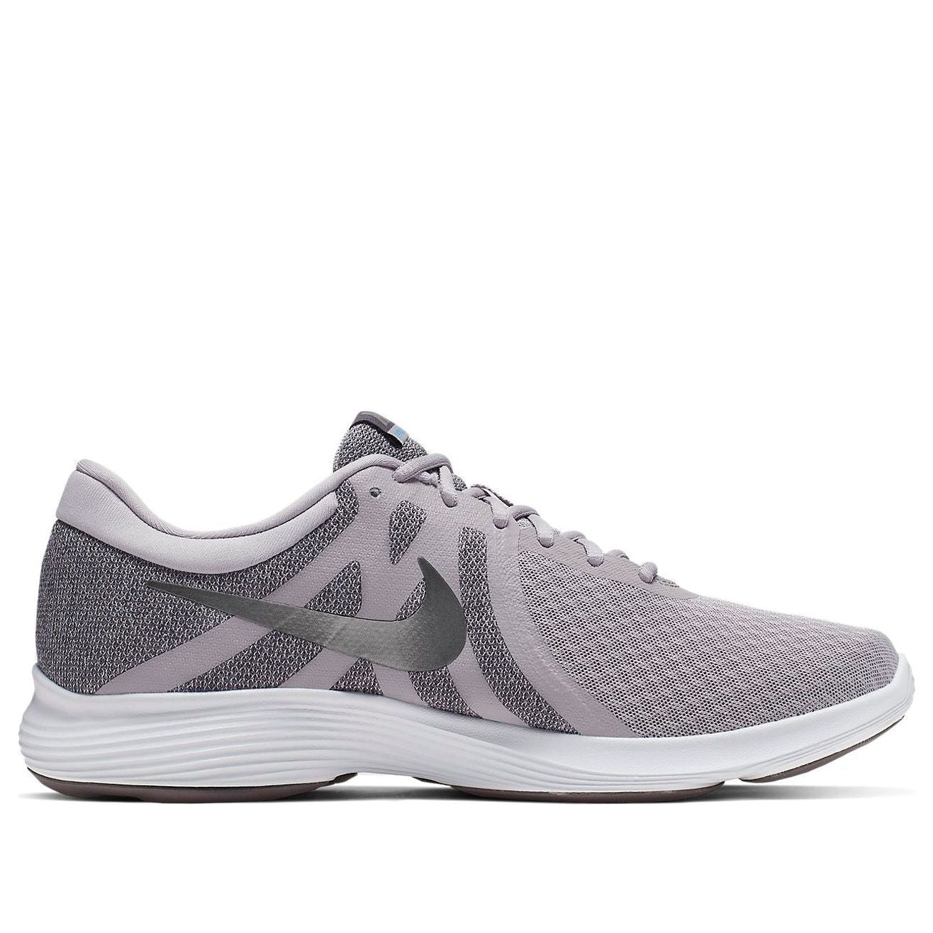 Nike Revolution 4 Breathable Shock Absorption Non-Slip Low Tops Gray 908988-020