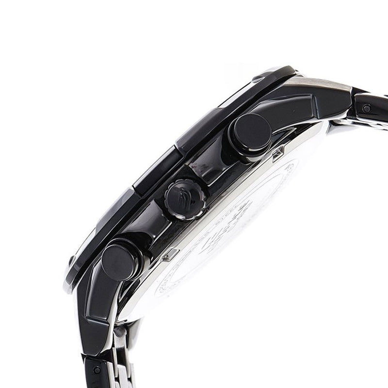 CASIO Waterproof Stainless Steel Strap Mens Black Analog EFR-538BK-1AV