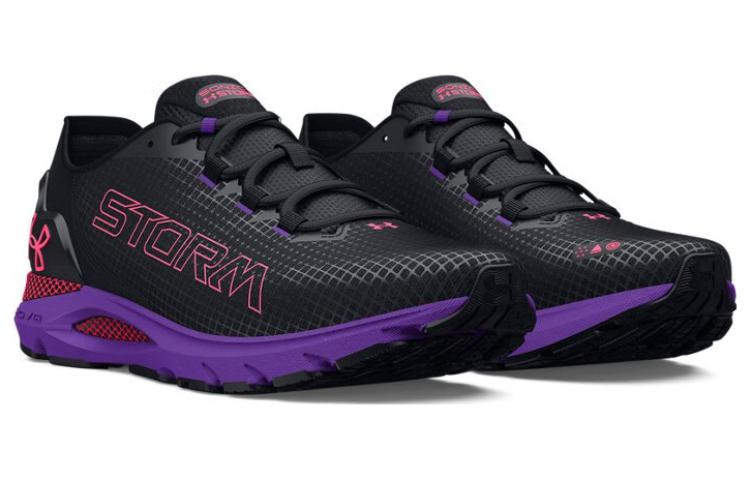 (WMNS) Under Armour HOVR Sonic 6 Storm 'Black Purple' 3026553-001