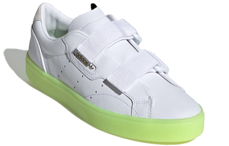 (WMNS)adidas Sleek S 'Cloud White Hi Res Yellow' EE8279