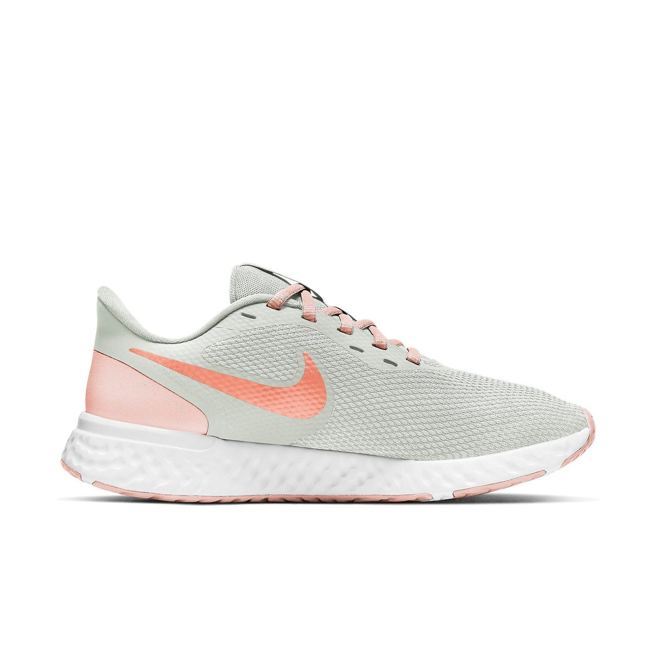 (WMNS) Nike Revolution 5 Wide 'White Orange Pearl' BQ6715-109