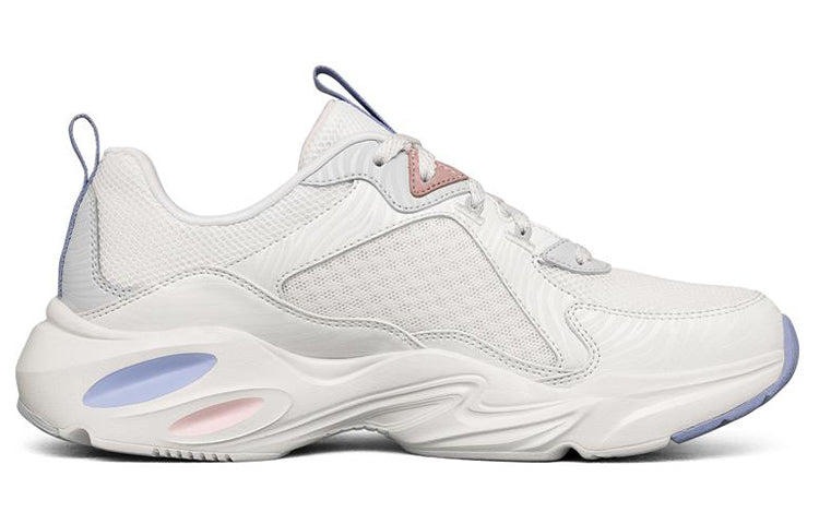 (WMNS) Skechers Stamina Airy Low Top Running Shoes White/Purple 149622-WPLB