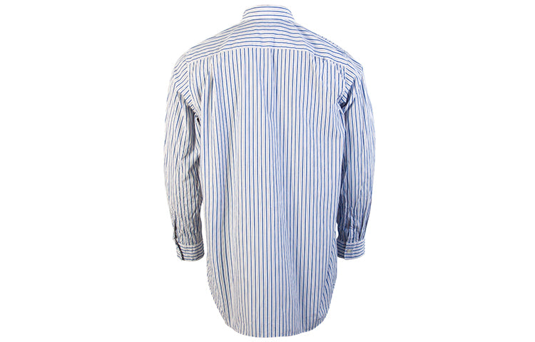 COMME des GARCONS PLAY Striped Shirt Black Emblem 'Blue' AZ-B006-051-1
