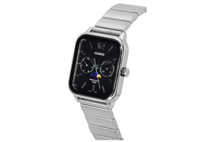 CASIO Analog 'Silver Black' MTP-M305D-1AV