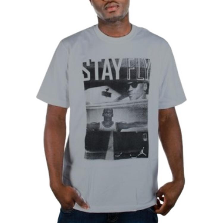 Air Jordan Stay Fly T-shirt 'Heather Grey' 509419-063