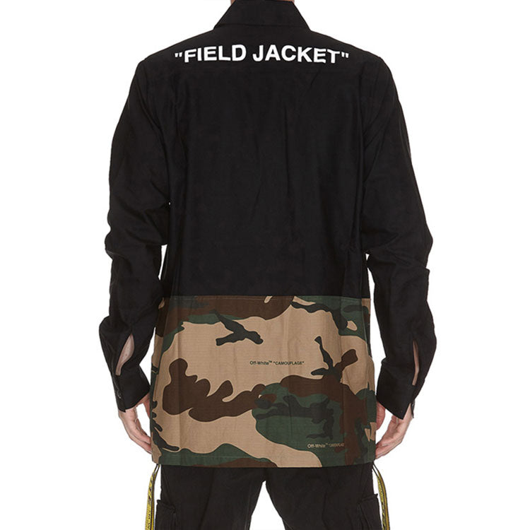 Off-White Mens Camouflage Splicing Jacket OMGA062E188110101001