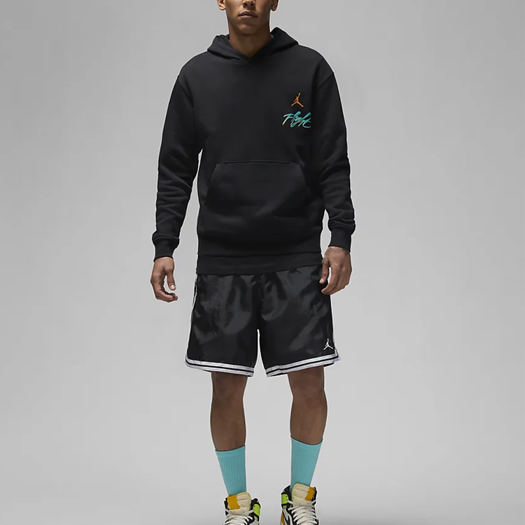 Air Jordan Jumpman Flight Logo Hoodie 'Black Green' DQ7505-010