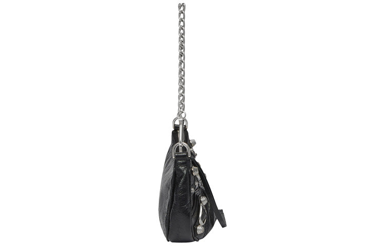 (WMNS) Balenciaga Le Cagole Mini Bag With Chain 'Black' 6958141VG9Y1000