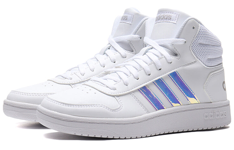 (WMNS) adidas Hoops 2.0 Mid 'White Bluepurple' EH3414