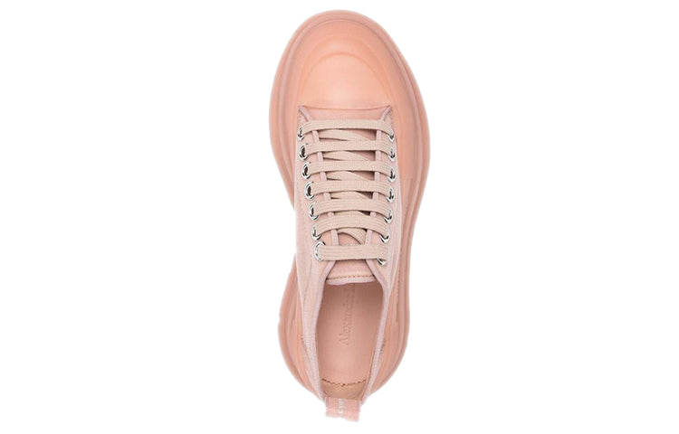 (WMNS) Alexander McQueen Tread Slick Lace Up Polyamide Sneakers 'Pink' 658080W4Q316833