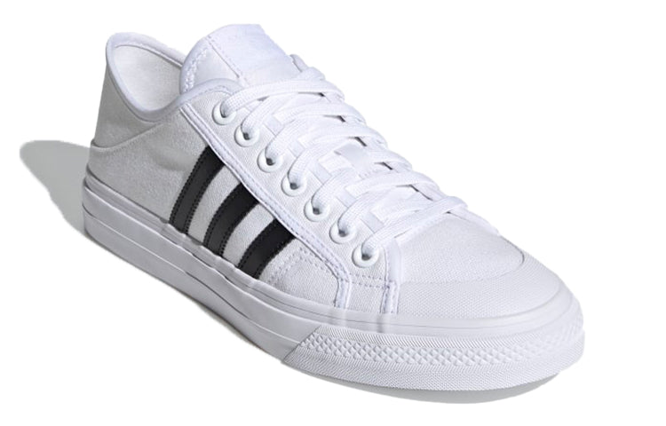 adidas Collapsible Nizza Low 'White Black' H67375