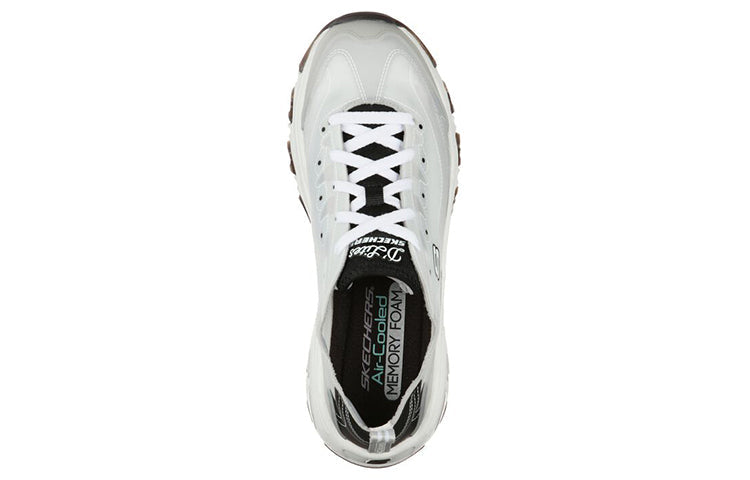 (WMNS) Skechers D'Lites 1.0 Low-Top Running Shoes Grey 149235-WBK