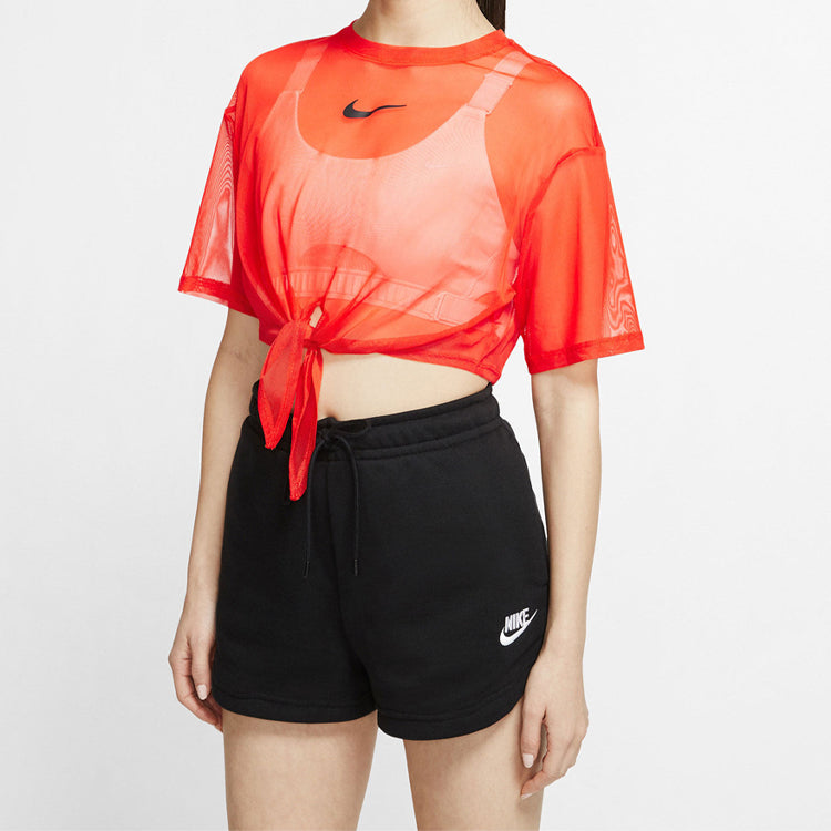 (WMNS) Nike Sportswear Short Sleeve Tops Orange CJ2703-891