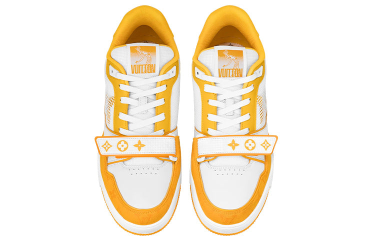 LOUIS VUITTON LV Trainer 'White Yellow Velcro' 1A9ZD6