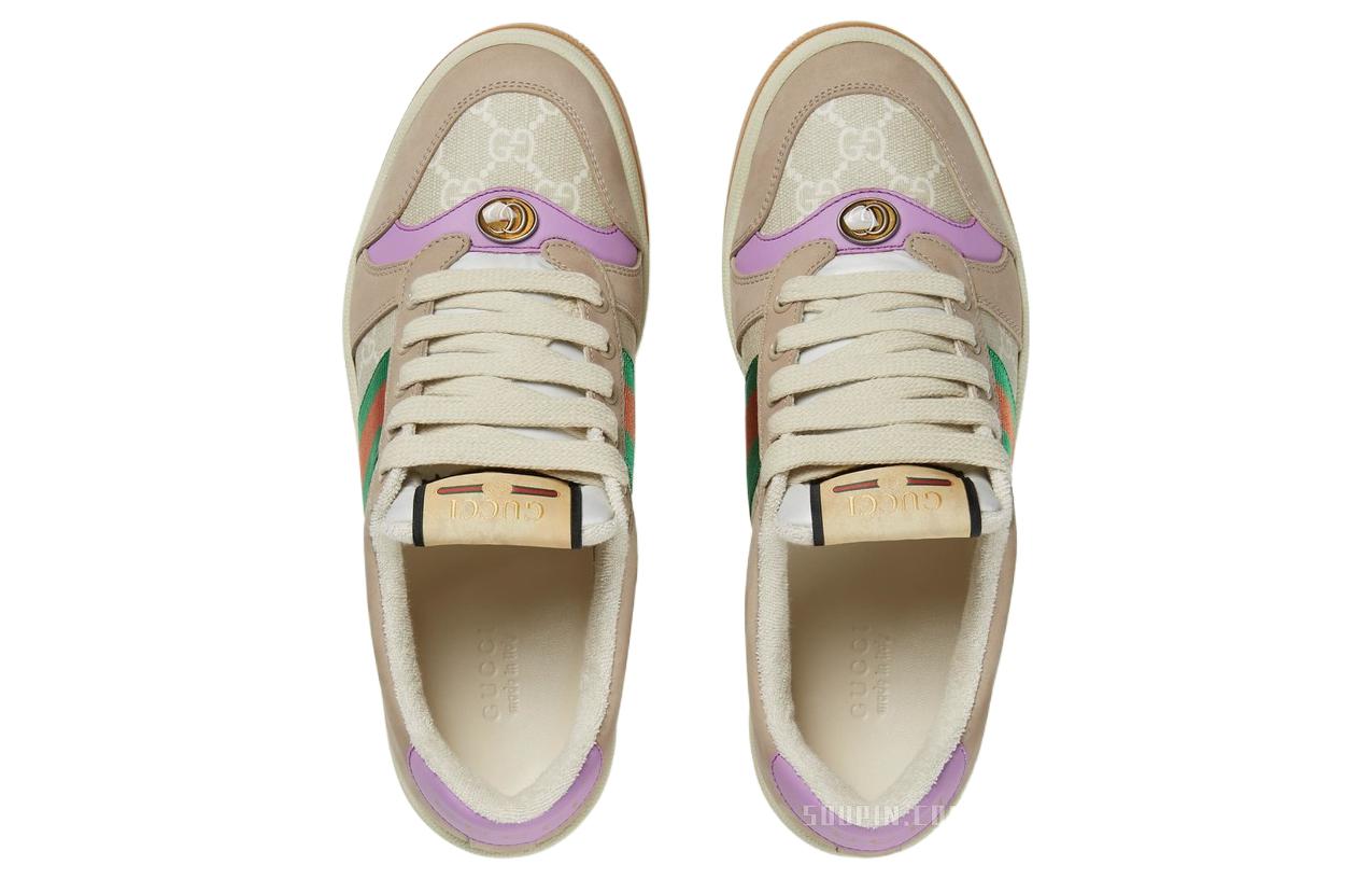 (WMNS) Gucci Screener GG sneaker 'Beige Lilac' 705051-UULG0-9683