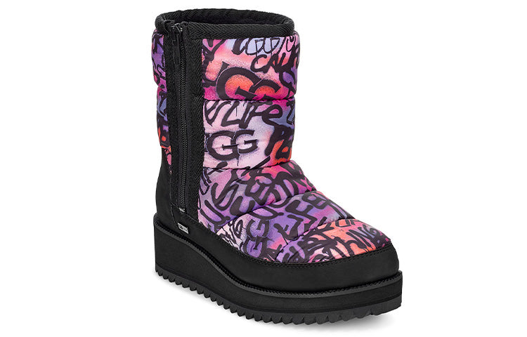 (WMNS) UGG Ridge Graffiti Pop Purple Black 1105715-MULT