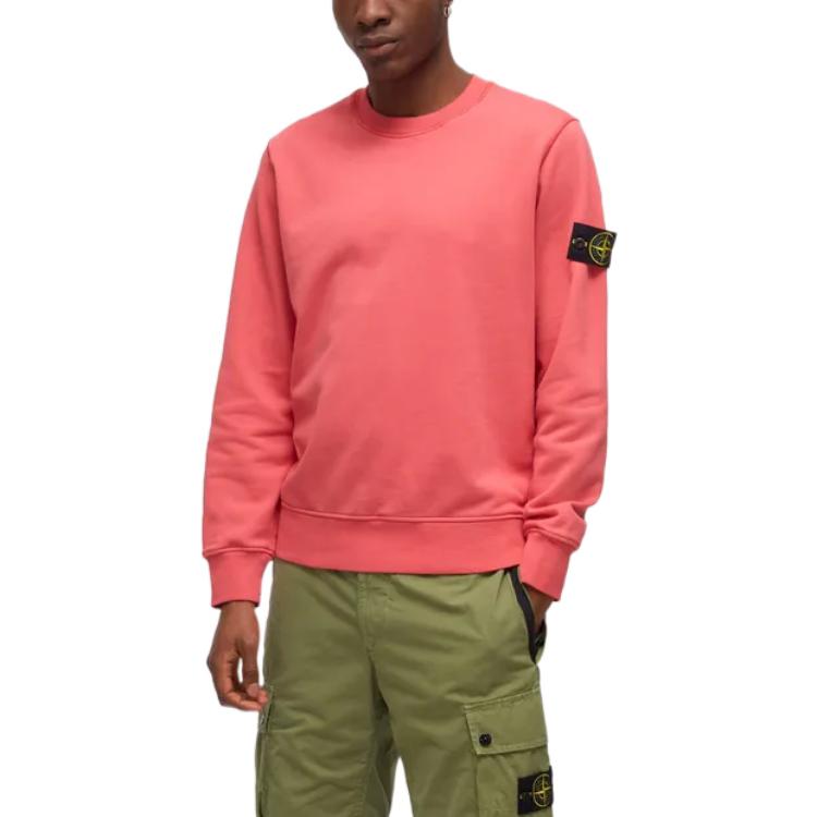 STONE ISLAND Garment Dyed Fleece Sweatshirt 'Pink' 101563051-V0087