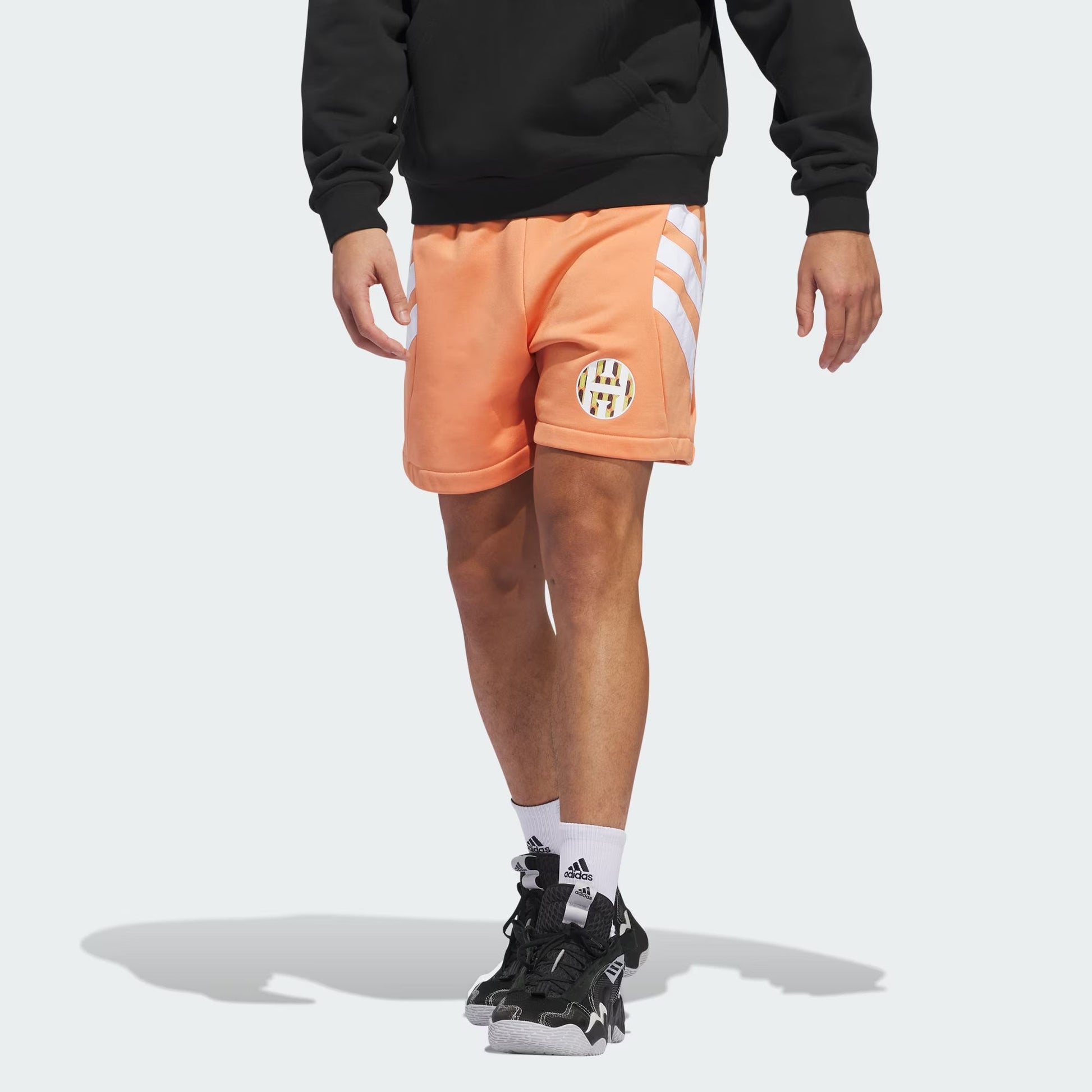 adidas Harden Graphic Shorts Asia Sizing 'Orange' IU2801