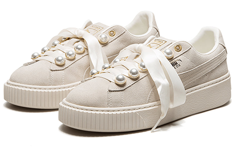 (WMNS) PUMA Suede Platform Bling 'Beige' 366688-02