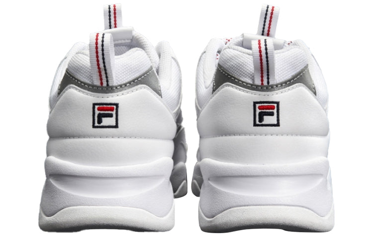 (WMNS) FILA Ray VNTGChunky Sneakers White/Silver FS1SIB1161X_WHT