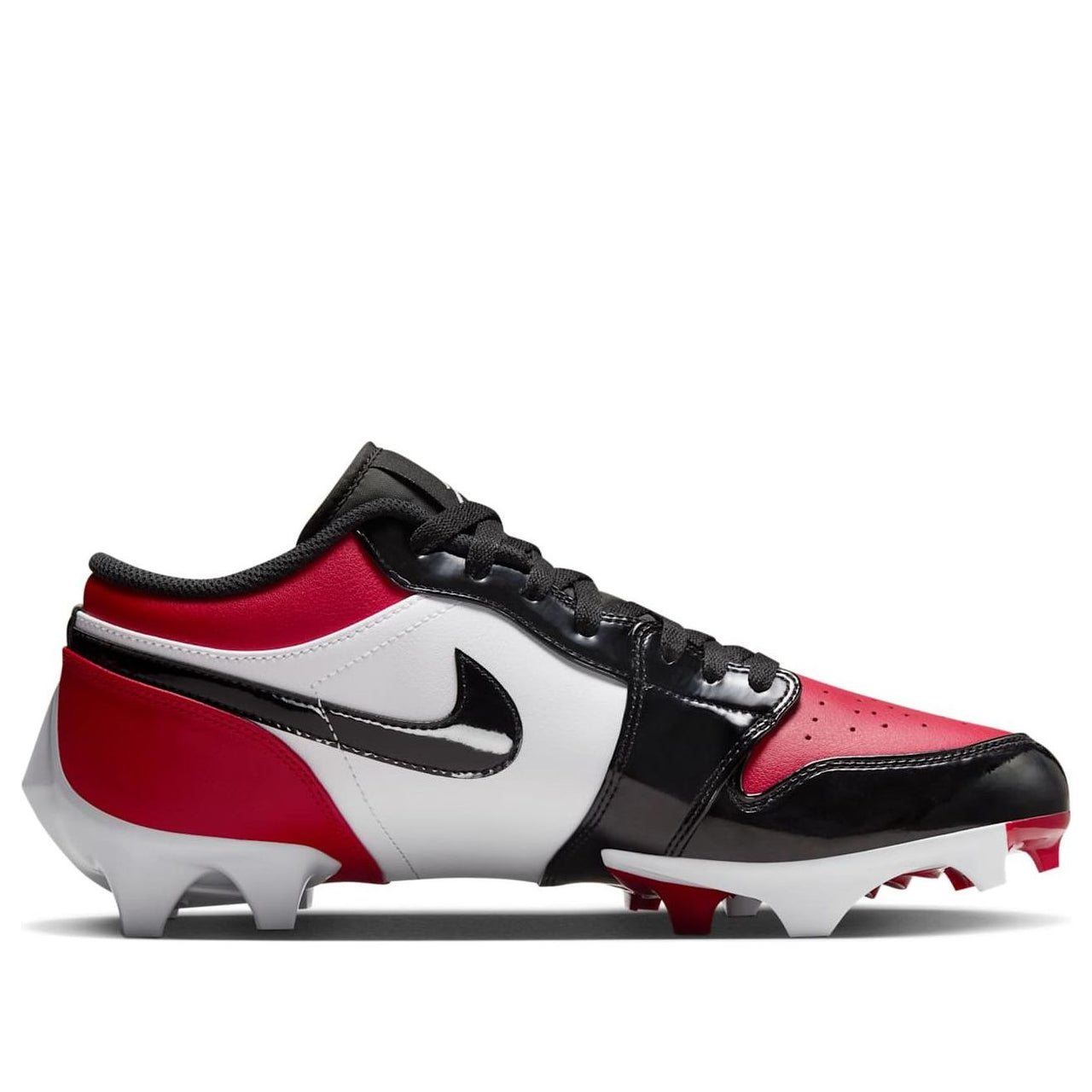 Air Jordan 1 Low TD Cleat 'Patent Bred Toe' FJ6245-601