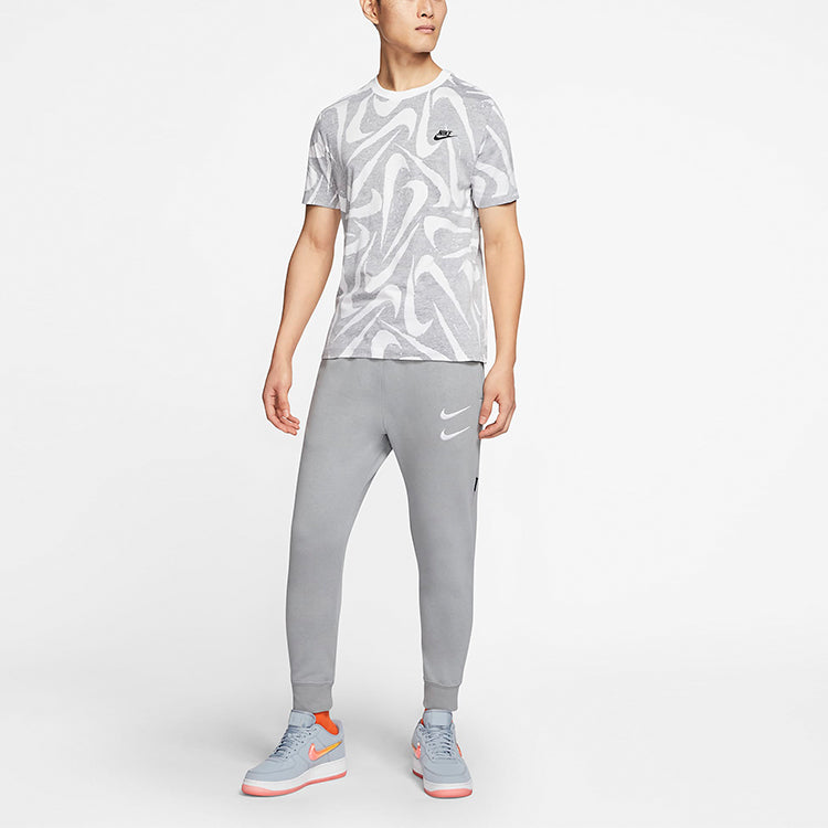 Nike MENS Sportswear Logo Print Crew-neck Short Sleeve Grey Gray CK2376-010
