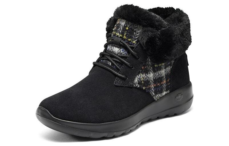 (WMNS) Skechers On-the-Go Joy Boots 'Black White Red' 144120-BKGY