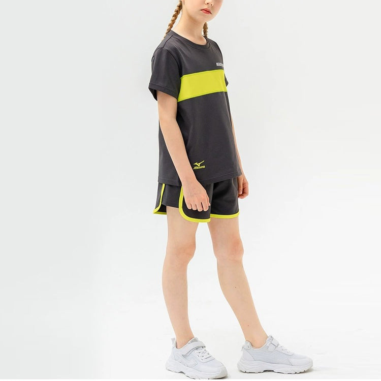 (GS) Mizuno Casual T-shirt Suit 'Grey' 32CG3452