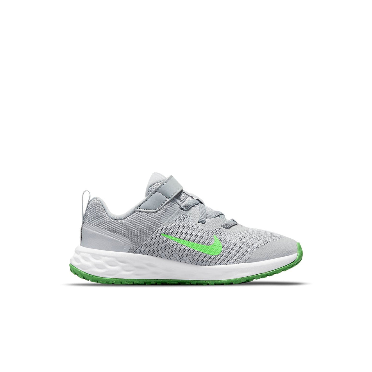 (PS) Nike Revolution 6 Low-Top Gray/Green DD1095-009