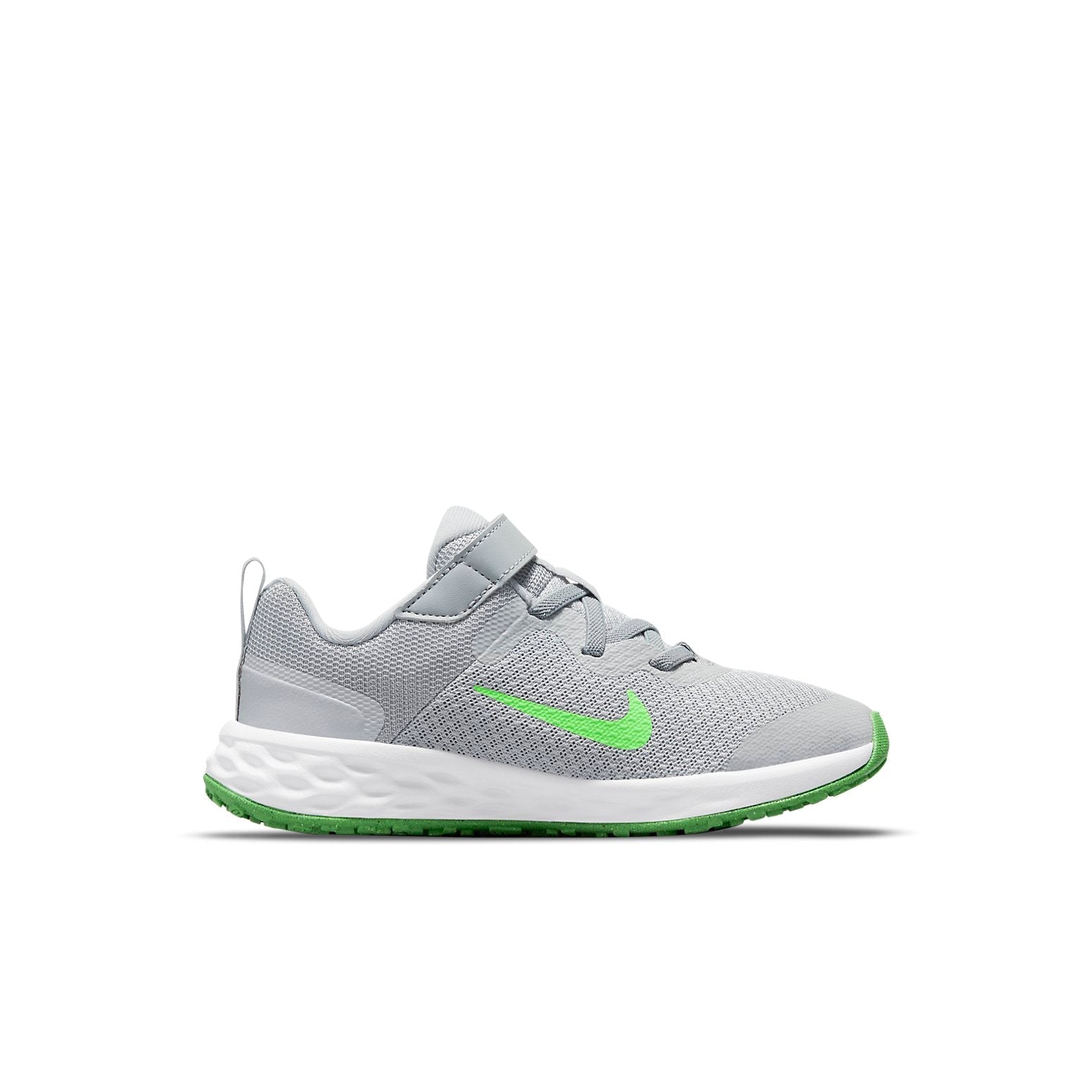 (PS) Nike Revolution 6 Low-Top Gray/Green DD1095-009