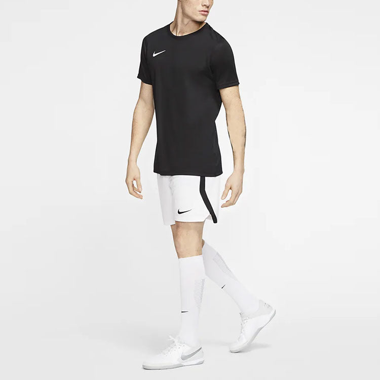 Men's Nike Dri-FIT Logo Printing Round Neck Pullover Short Sleeve Us Edition Black T-Shirt BV6708-010