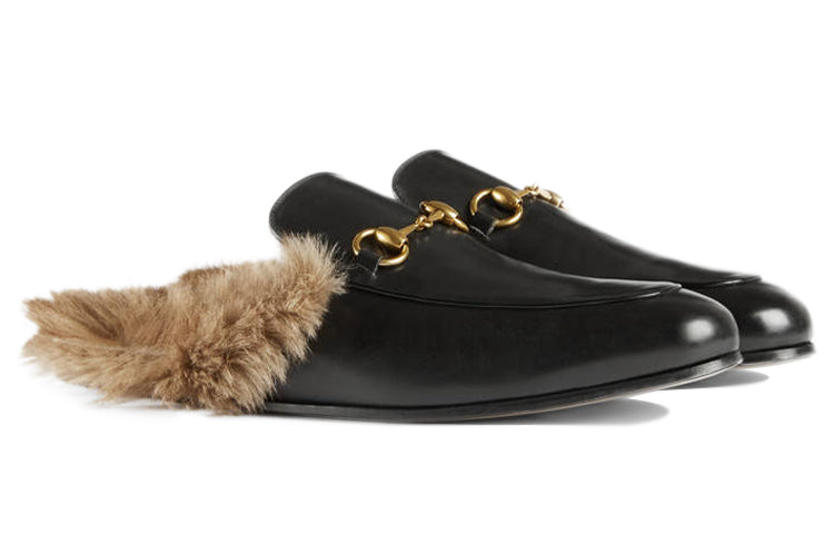 Gucci Princetown Series Wool Slipper Black 397647-DKHH0-1063