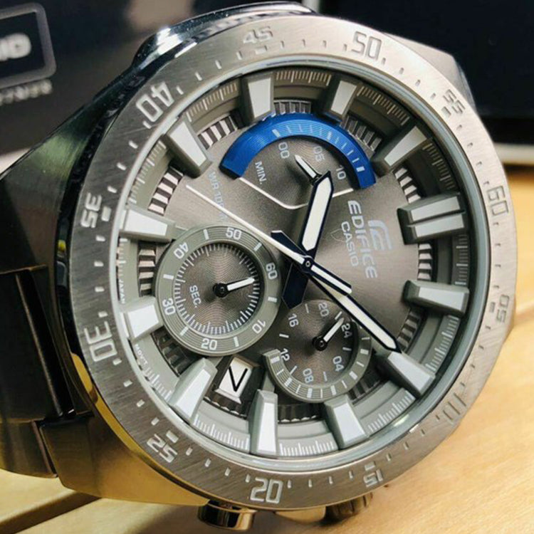 CASIO Male EDIFICE Japan / South Korea Fashion Mens Gray Analog EFR-563GY-1A