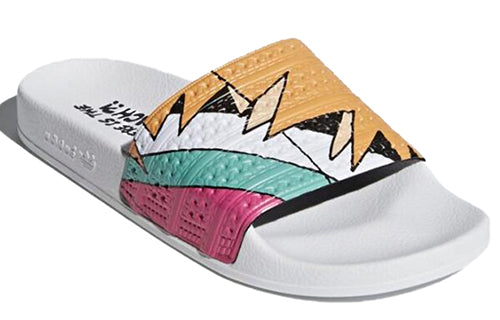 adidas Adilette Slides - Milticolor 'White' CQ3097