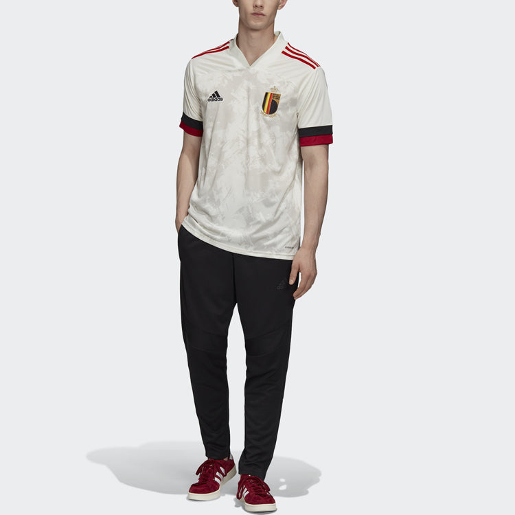 adidas RBFA A JSY Belgium National Team Away Fan Edition Sports Short Sleeve Jersey White EJ8548