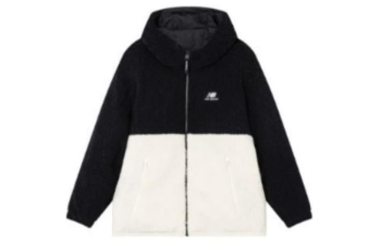 New Balance logo Sportswear Puffer Asia Sizing 'Black White' 5PC44733-BK