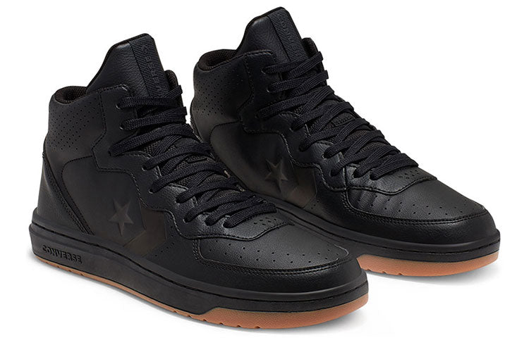 Converse Rival Leather Mid Top 'Black Brown' 166085C
