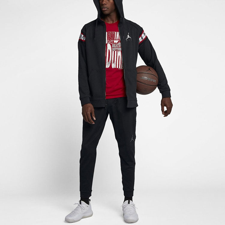 Air Jordan Sports Hooded Jacket Men Black CU2775-010